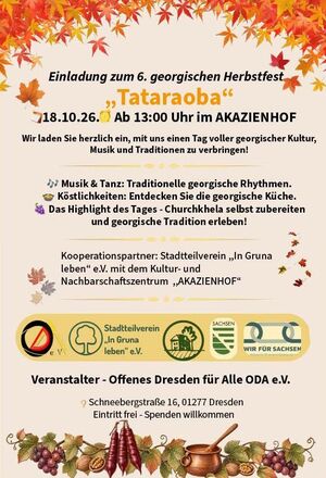 Tataraoba georgisches Herbstfest 2026 Dresden